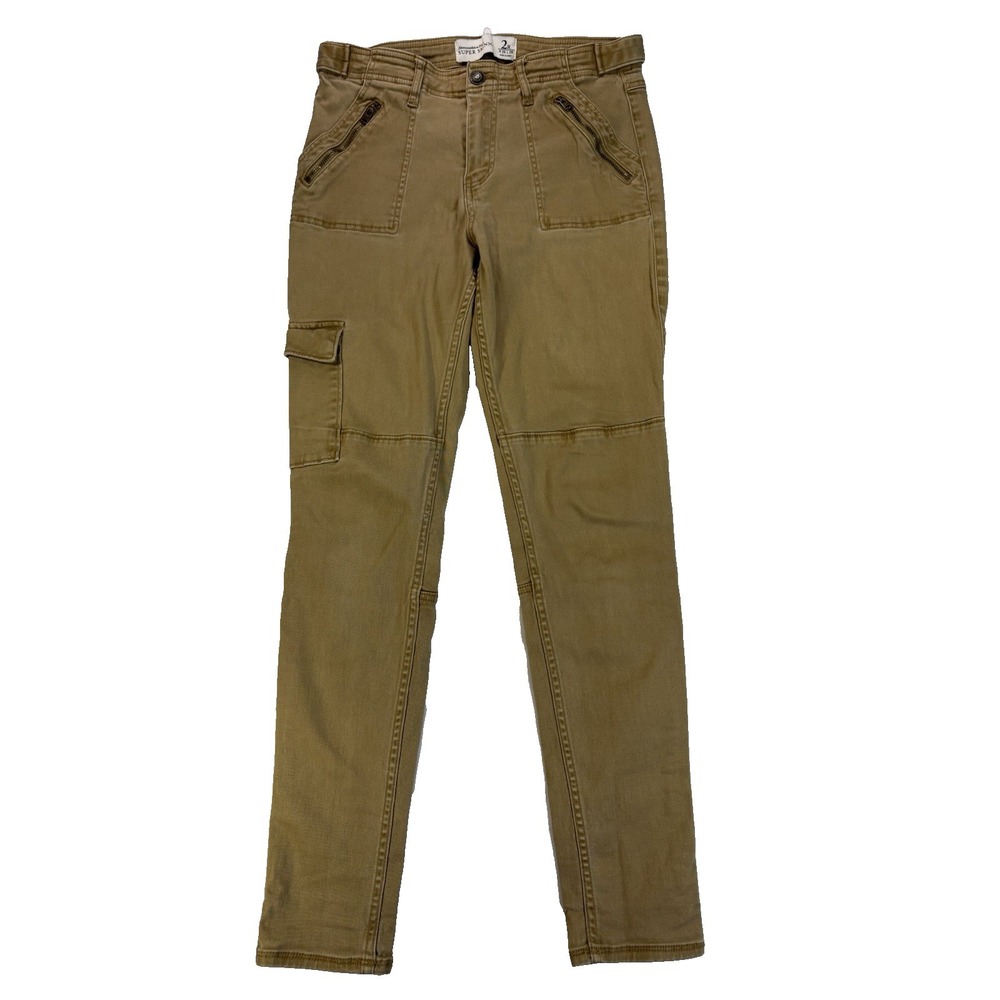 Abercrombie‎ & Fitch Women's 2R Brown Super Skinny Cargo Pants Streetwear Urban